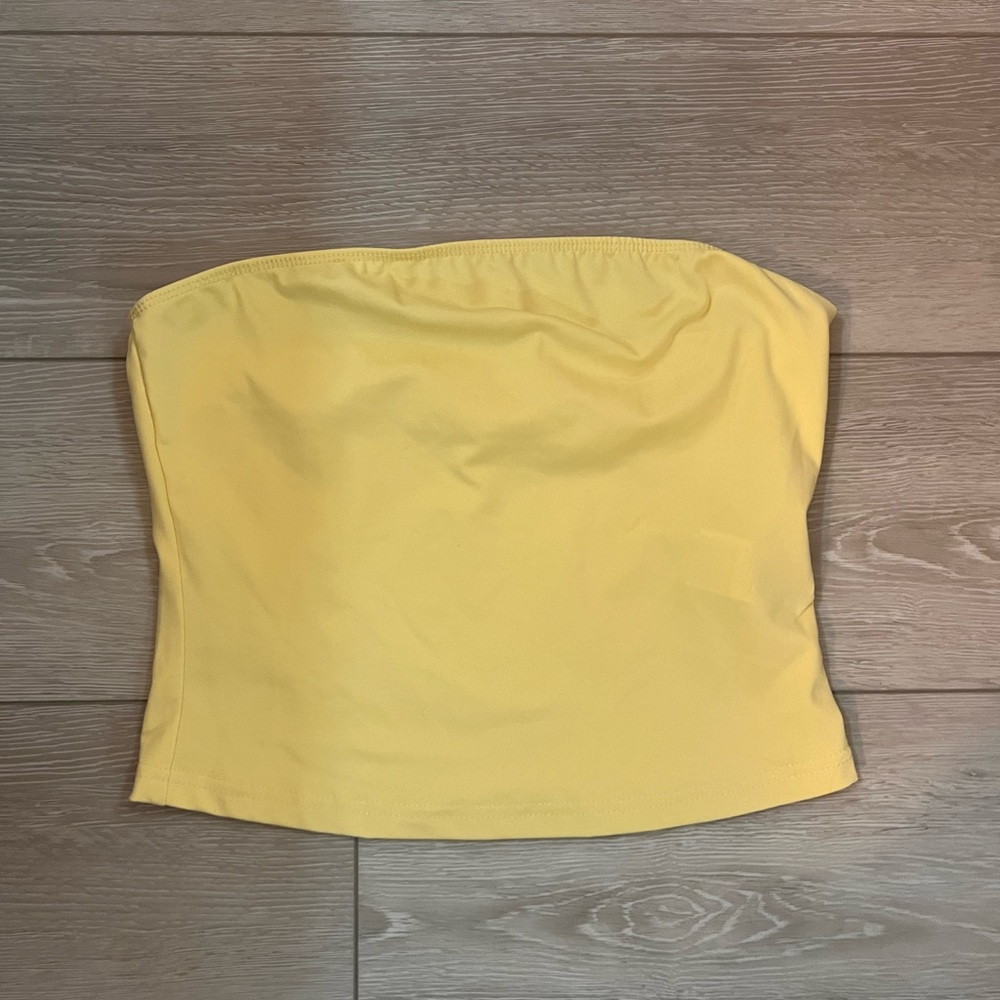 SHEIN Sunny Yellow Tube Top